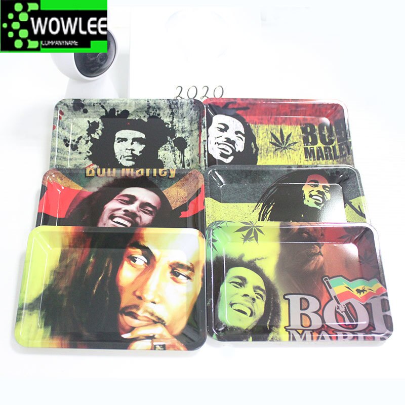 18 12 5CM Weed Rolling Tray Metal Cigarette Smoking Herb Tobacco Tinplate Plate Discs Smoke Paper 5 - Rolling Tray Shop