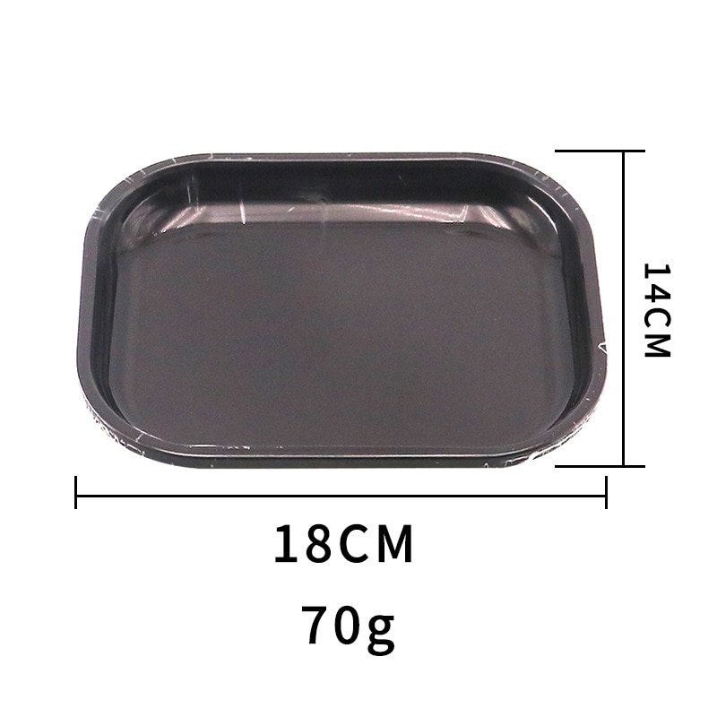 1Pcs Cigarette Rolling Tray 18 14CM Metal Storage Container Tobacco Tinplate Plate Herb Smoking Accessories 1 - Rolling Tray Shop