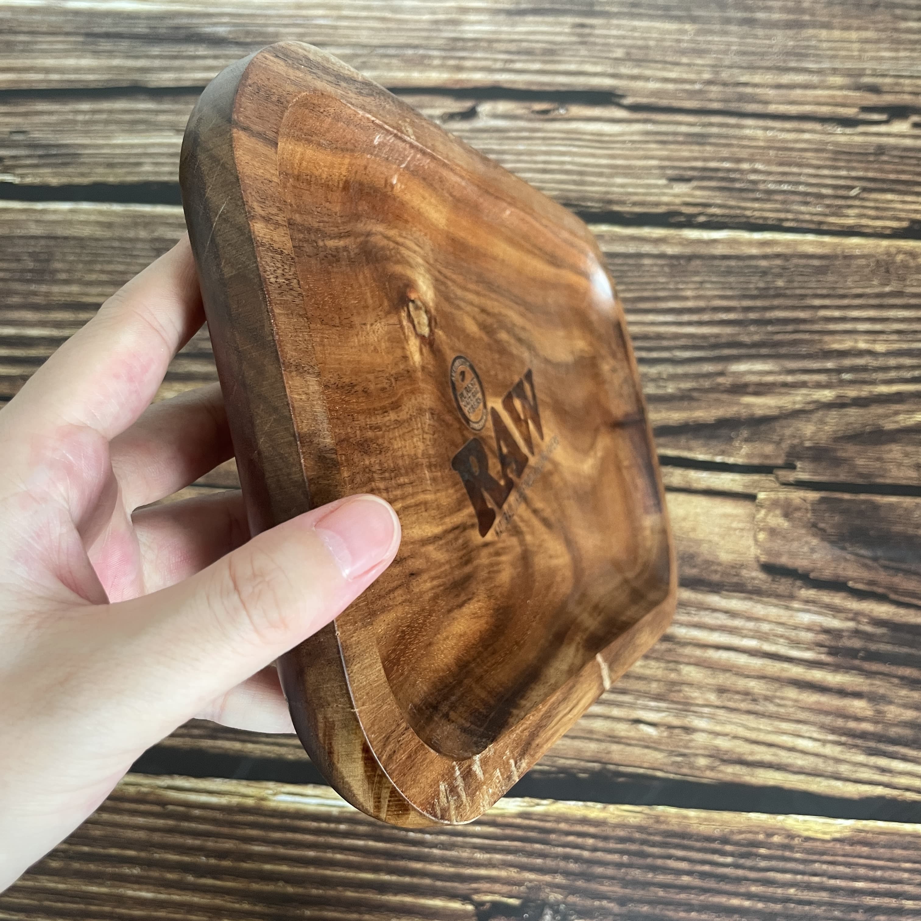 Acacia Wood Rolling Tray 2 - Rolling Tray Shop
