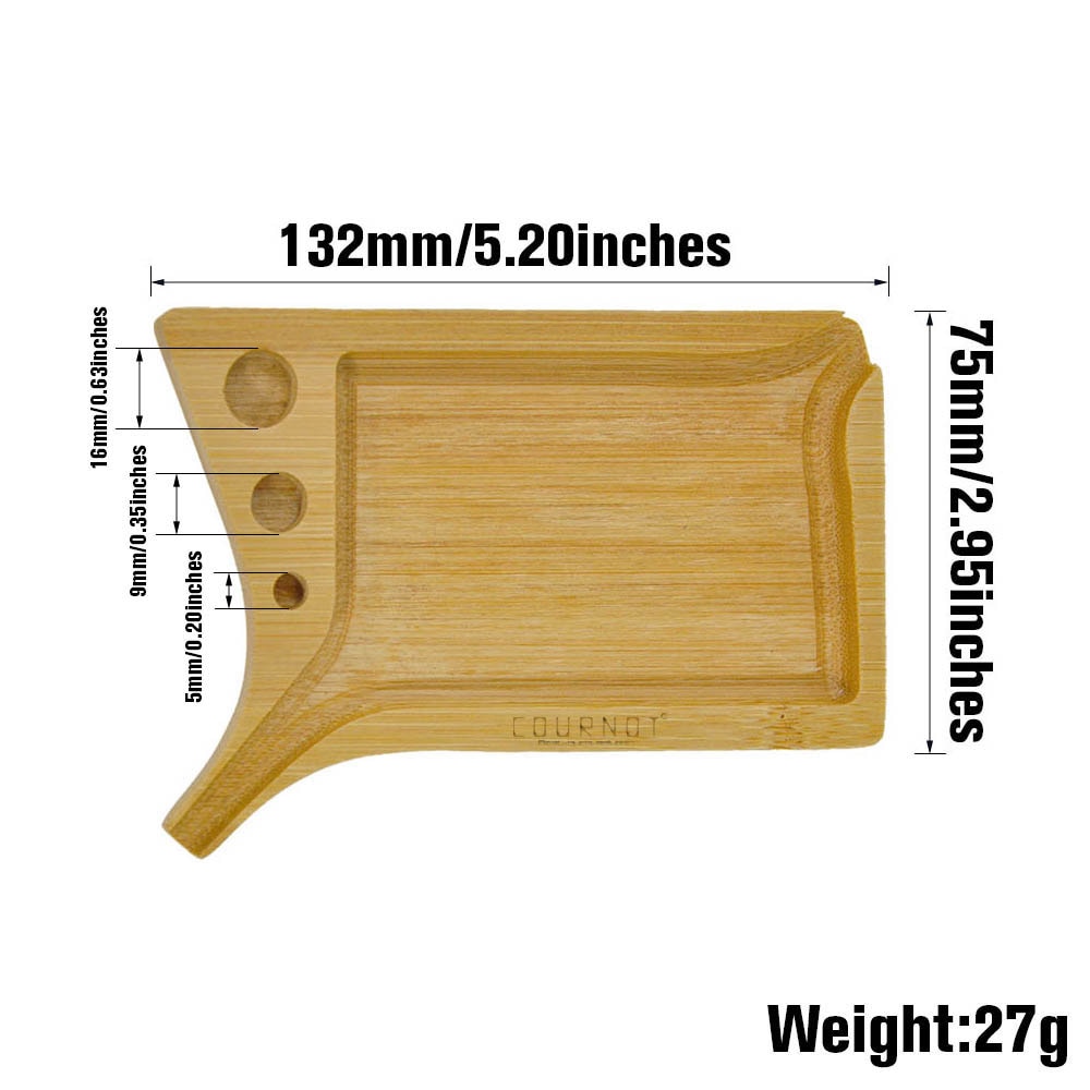 HONEYPUFF Bamboo Wood Rolling Tray With Handmade Tray Multifunctional Tray 2 - Rolling Tray Shop