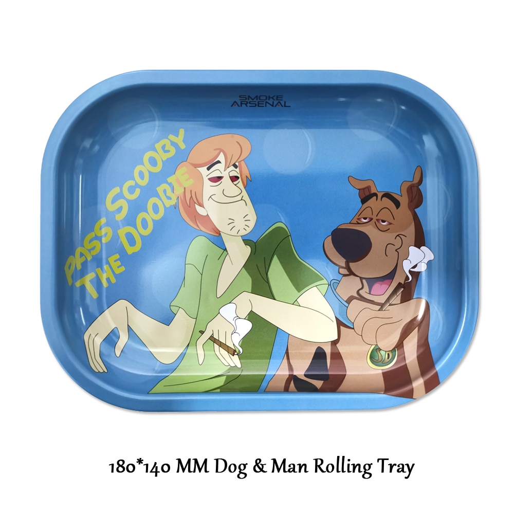 Hot Dog Man Cartoon Rolling Paper Tray Smoking Tray Cigarette Tool Trays Factory Price Operation Trays - Rolling Tray Shop