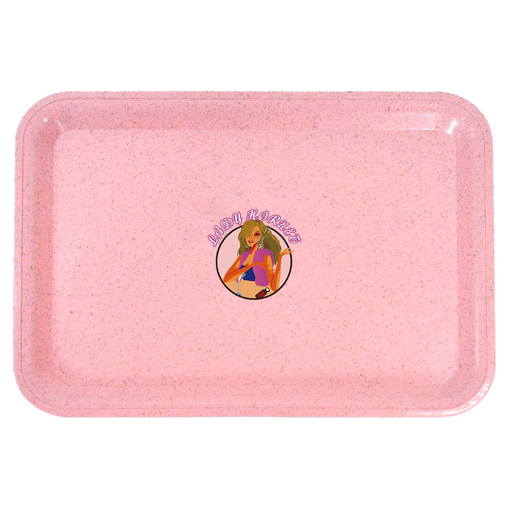 LADY HORNET Pink Rolling Tray Environmentally Cigarette Container Plate Plastic Tray 4 - Rolling Tray Shop