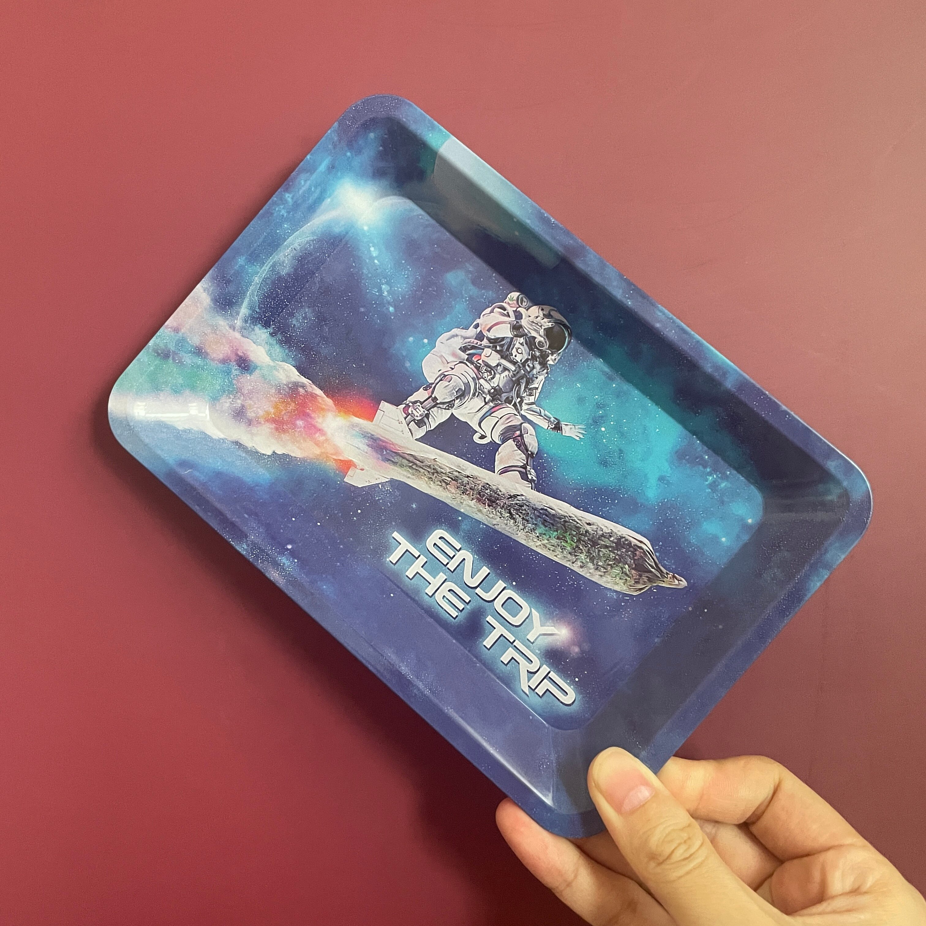 Metal Rolling Tray Accessories 180 125mm 1 - Rolling Tray Shop