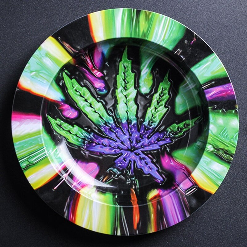 Metal Tobacco Herb Rolling Tray Paper Rolling Tray Cigar Ashtray Discs For Smoke Ashtrays 4 - Rolling Tray Shop