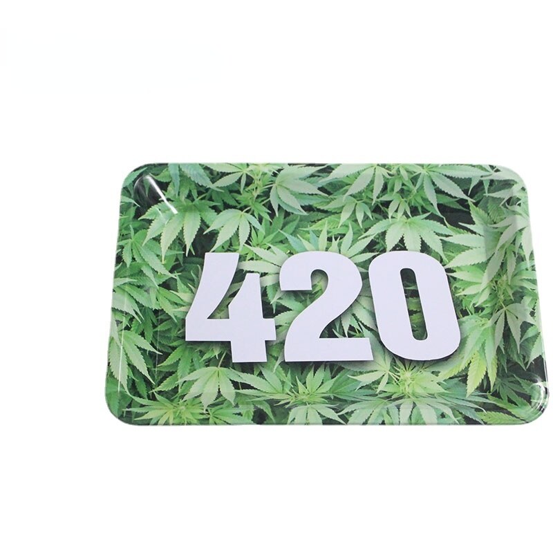 Rolling Weeed Tray Papers Cigarette Smoking Accessories Tool Tobacco Storage Plate Discs Herb Grinder Rolling Trays 4 - Rolling Tray Shop