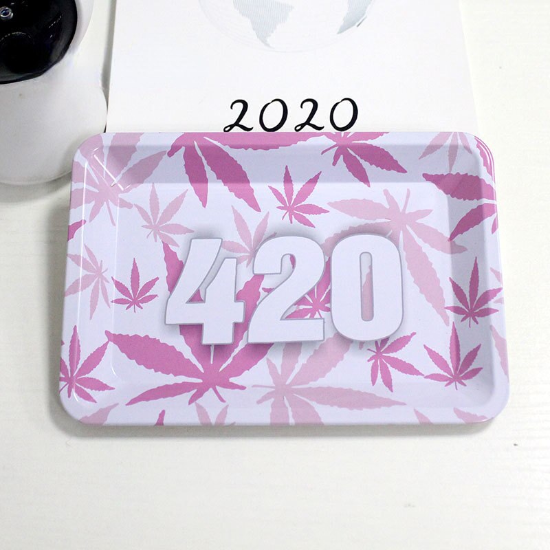Rolling Weeed Tray Papers Cigarette Smoking Accessories Tool Tobacco Storage Plate Discs Herb Grinder Rolling Trays 5 - Rolling Tray Shop