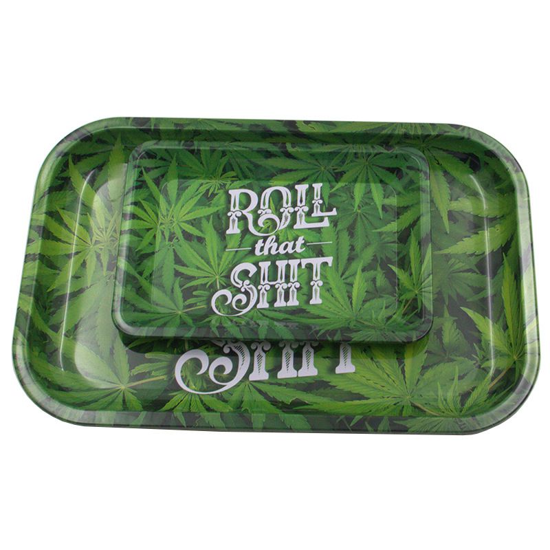 Tinplate Metal Rolling Tray HD Pattern Printed Tobacco Cigarette Holder Smoking Accessories Grinder Container 1 - Rolling Tray Shop