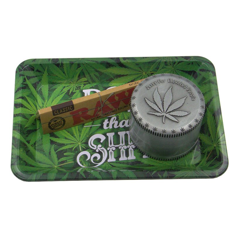 Tinplate Metal Rolling Tray HD Pattern Printed Tobacco Cigarette Holder Smoking Accessories Grinder Container 2 - Rolling Tray Shop