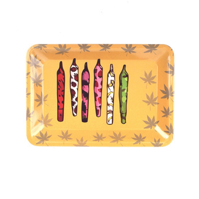 Tobacco Rolling Tray 18 12 5CM Herb Tobacco Tinplate Plate Smoking Accessories Cigarette Rolling Tray For - Rolling Tray Shop