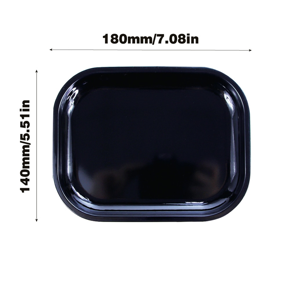 Tobacco Rolling Tray 18 14cm Metal Cigarette Smoking Tray Herb Tobacco Tinplate Plate Grinder Tools - Rolling Tray Shop