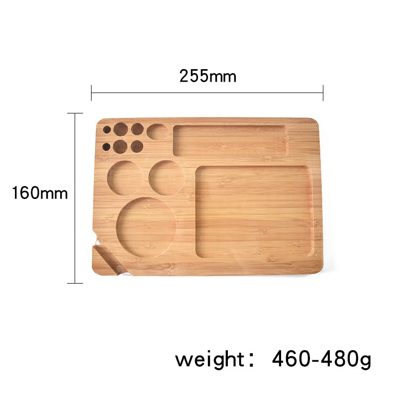 Wood Rolling Tray Multifunctional Tobacco Herb Trays DIY Smoking Accessories Rolling Tool Tinplate Tray Gift for 1 - Rolling Tray Shop